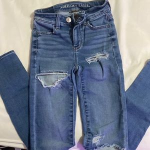 American eagle skinny jeans size 000